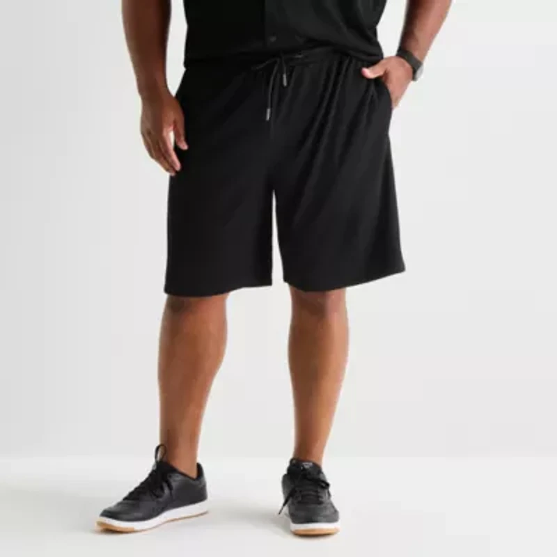 Shaquille O'Neal XLG™ Plisse Mens 10" Big and Tall Pull-On Short