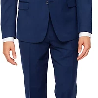 Collection By Michael Strahan Mens Stretch Fabric Slim Fit Grid Suit Jacket