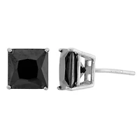 DiamonArt® Cubic Zirconia Sterling Silver 8mm Stud Earrings