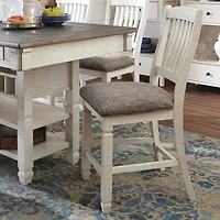 Signature Design by Ashley® Roanoke Set of 2 Upholstered Counter Height Stools