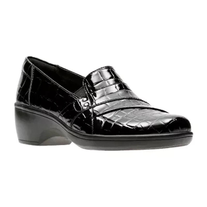 Clarks May Marigold Womens Cap Closed Toe Slip-On Shoe