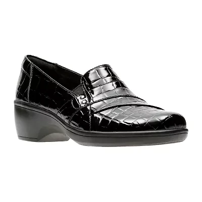 Clarks May Marigold Womens Cap Closed Toe Slip-On Shoe