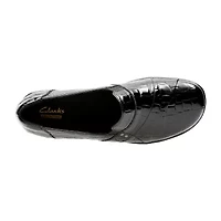 Clarks May Marigold Womens Cap Closed Toe Slip-On Shoe