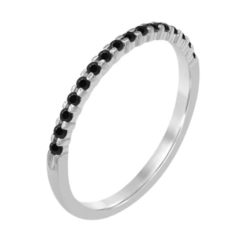 Womens 1/7 CT. T.W. Genuine Black Diamond 10K Gold Band
