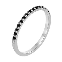 Womens 1/7 CT. T.W. Genuine Black Diamond 10K Gold Band