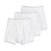 Jockey Classics Cotton Full-Rise Mens 3 Pack Boxer Briefs 9977