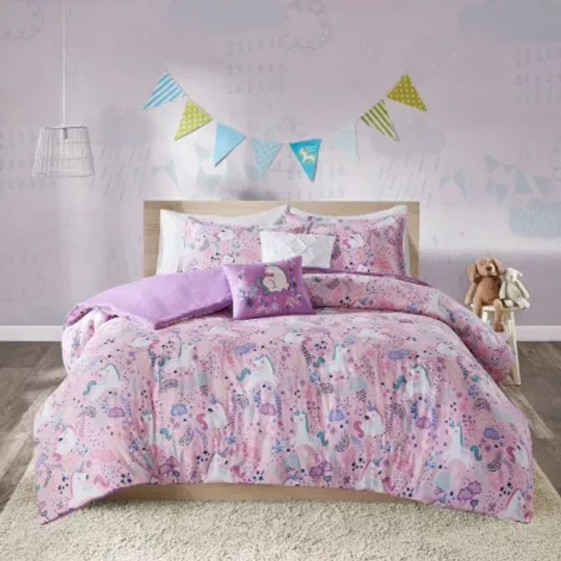 Urban Habitat Kids Ella 100% Cotton Duvet Cover Set with Decorative Pillows