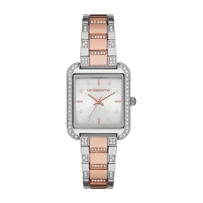 Liz Claiborne Womens Crystal Accent Two Tone Bracelet Watch Lc1382t