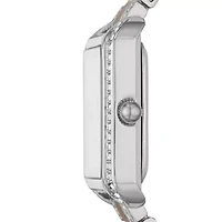 Liz Claiborne Womens Crystal Accent Two Tone Bracelet Watch Lc1382t