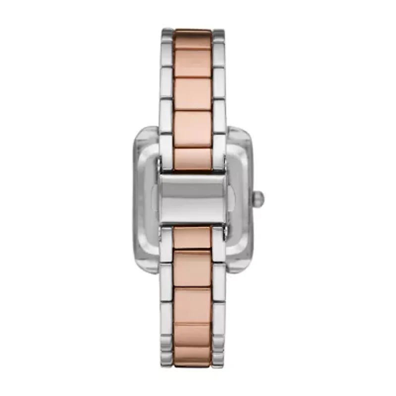 Liz Claiborne Womens Crystal Accent Two Tone Bracelet Watch Lc1382t