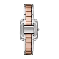 Liz Claiborne Womens Crystal Accent Two Tone Bracelet Watch Lc1382t