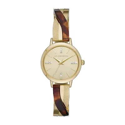 Liz Claiborne Womens Crystal Accent Multicolor Bangle Watch Lc1386t