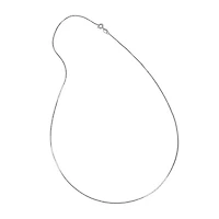Silver Reflections Pure Over Brass 16-24" Box Chain Necklace