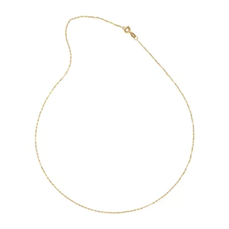 Silver Reflections 24K Gold Over Brass 18-24" Chain Necklace