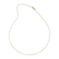 Silver Reflections 24K Gold Over Brass 18-24" Chain Necklace