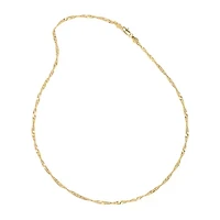 Silver Reflections 24K Gold Over Brass 18-24" Chain Necklace