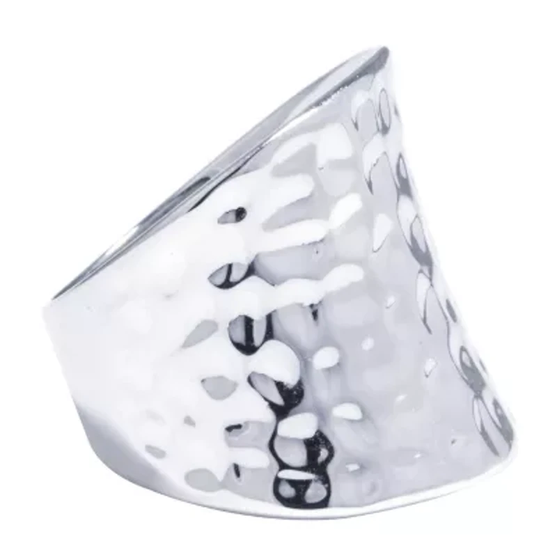 Sparkle Allure Womens Pure Silver Over Brass Band