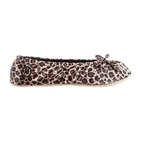 Isotoner Satin Womens Ballerina Slippers