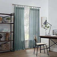 Linden Street Naturals 3-Ways To Hang Rod Pocket Back Tab Light-Filtering Single Curtain Panel