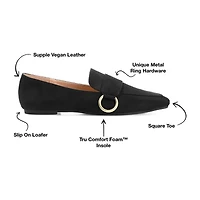 Journee Collection Benntly Womens Square Closed Toe Loafers