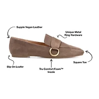 Journee Collection Benntly Womens Square Closed Toe Loafers