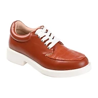 Journee Collection Aliah Womens Round Closed Toe Oxford Shoes