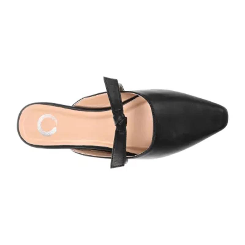 Journee Collection Missie Womens Square Closed Toe Mules