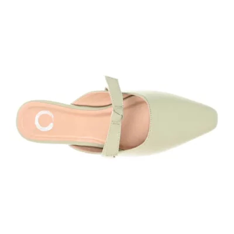 Journee Collection Missie Womens Square Closed Toe Mules