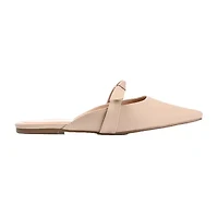 Journee Collection Missie Womens Square Closed Toe Mules