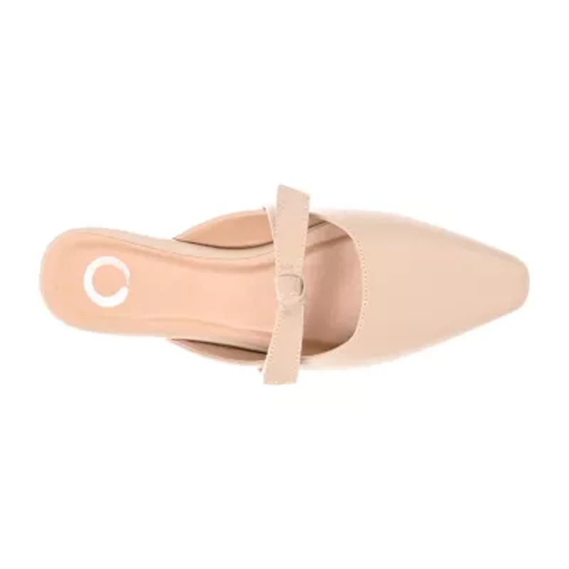 Journee Collection Missie Womens Square Closed Toe Mules