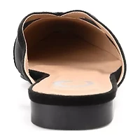 Journee Collection Reeo Womens Round Closed Toe Mules