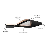 Journee Collection Reeo Womens Round Closed Toe Mules