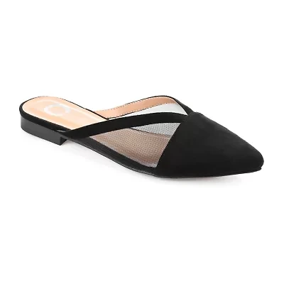 Journee Collection Reeo Womens Round Closed Toe Mules