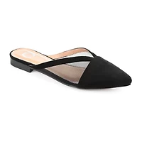 Journee Collection Reeo Womens Round Closed Toe Mules