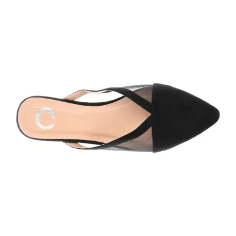 Journee Collection Reeo Womens Round Closed Toe Mules
