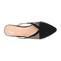Journee Collection Reeo Womens Round Closed Toe Mules