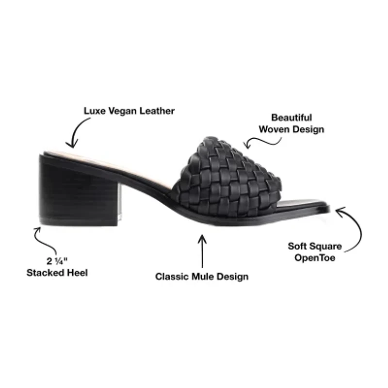 Journee Collection Fylicia Womens Round Mules