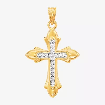 Unisex Adult 14K Gold Cross Pendant