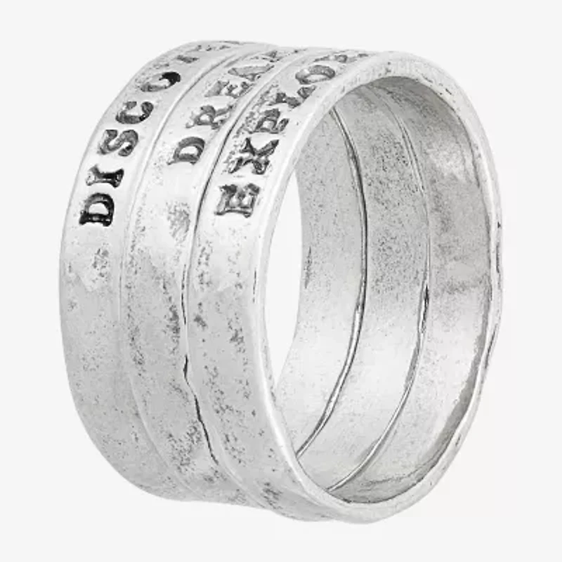 Limited Quantities! Womens Sterling Silver Stackable Ring