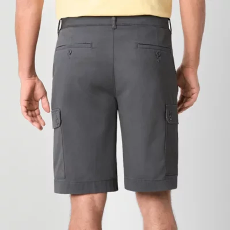 St. John's Bay Mens 10" Mid Rise Stretch Fabric Cargo Short