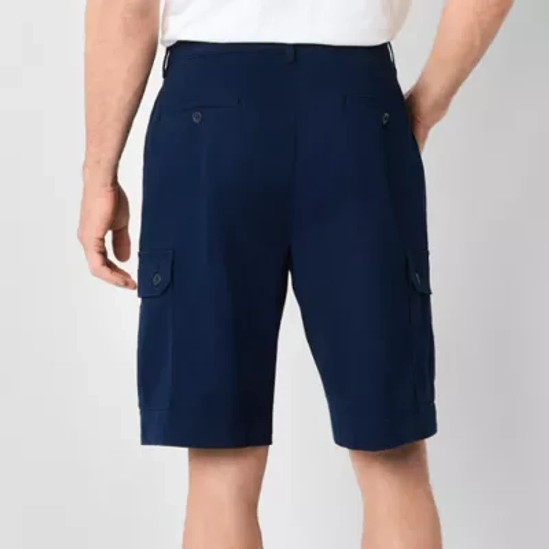 St. John's Bay Mens 10" Mid Rise Stretch Fabric Cargo Short