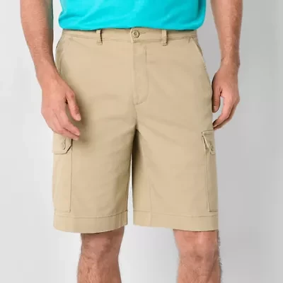 St. John's Bay Mens 10" Mid Rise Stretch Fabric Cargo Short