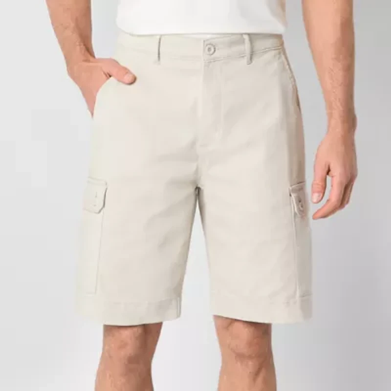 St. John's Bay Mens 10" Mid Rise Stretch Fabric Cargo Short