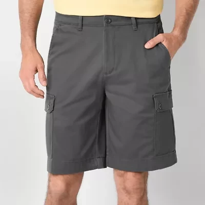 St. John's Bay Mens 10" Mid Rise Stretch Fabric Cargo Short