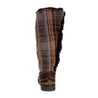 Muk Luks Womens Malena Flat Heel Slouch Boots