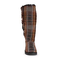 Muk Luks Womens Malena Flat Heel Slouch Boots
