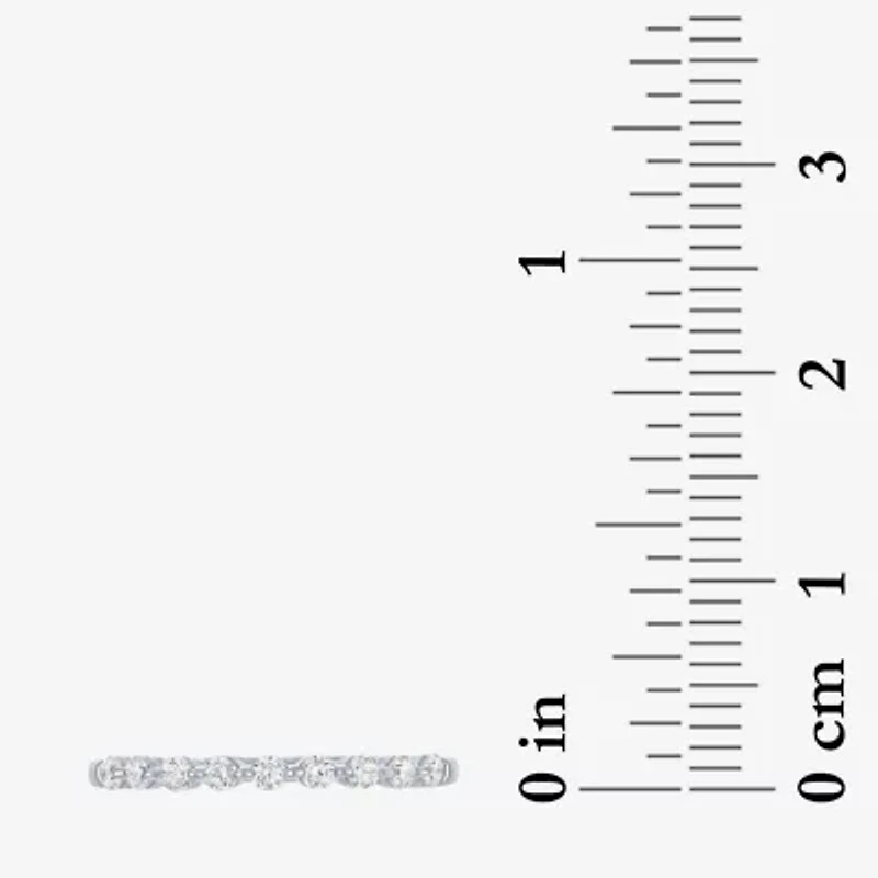 G-H / Si2-I1) Womens 1/2 CT. T.W. Lab Grown White Diamond 10K Gold Band