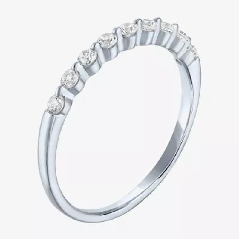 G-H / Si2-I1) Womens 1/2 CT. T.W. Lab Grown White Diamond 10K Gold Band