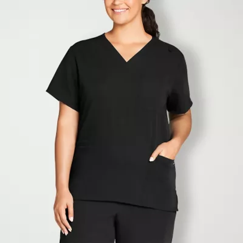 Jockey 2371 Unisex Adult Big V Neck Short Sleeve Stretch Fabric Scrub Top