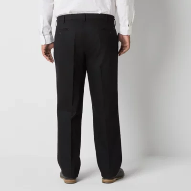 Dockers Signature Iron Free Khaki With Stain Defender Mens Comfort Waistband Classic Fit Big and Tall Flat Front Pant